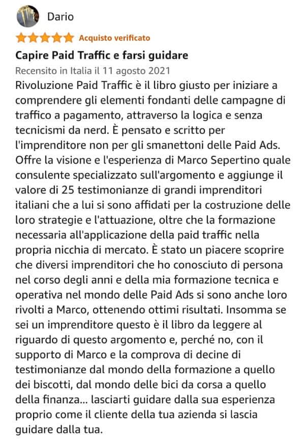 recensione rivoluzione paid traffic marco sepertino